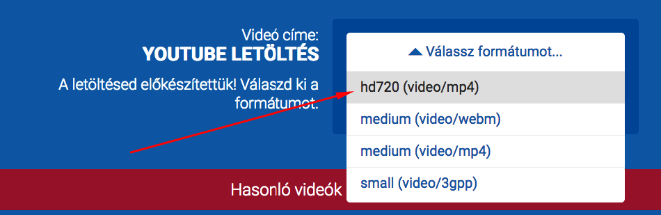 Youtube HD videó letöltés